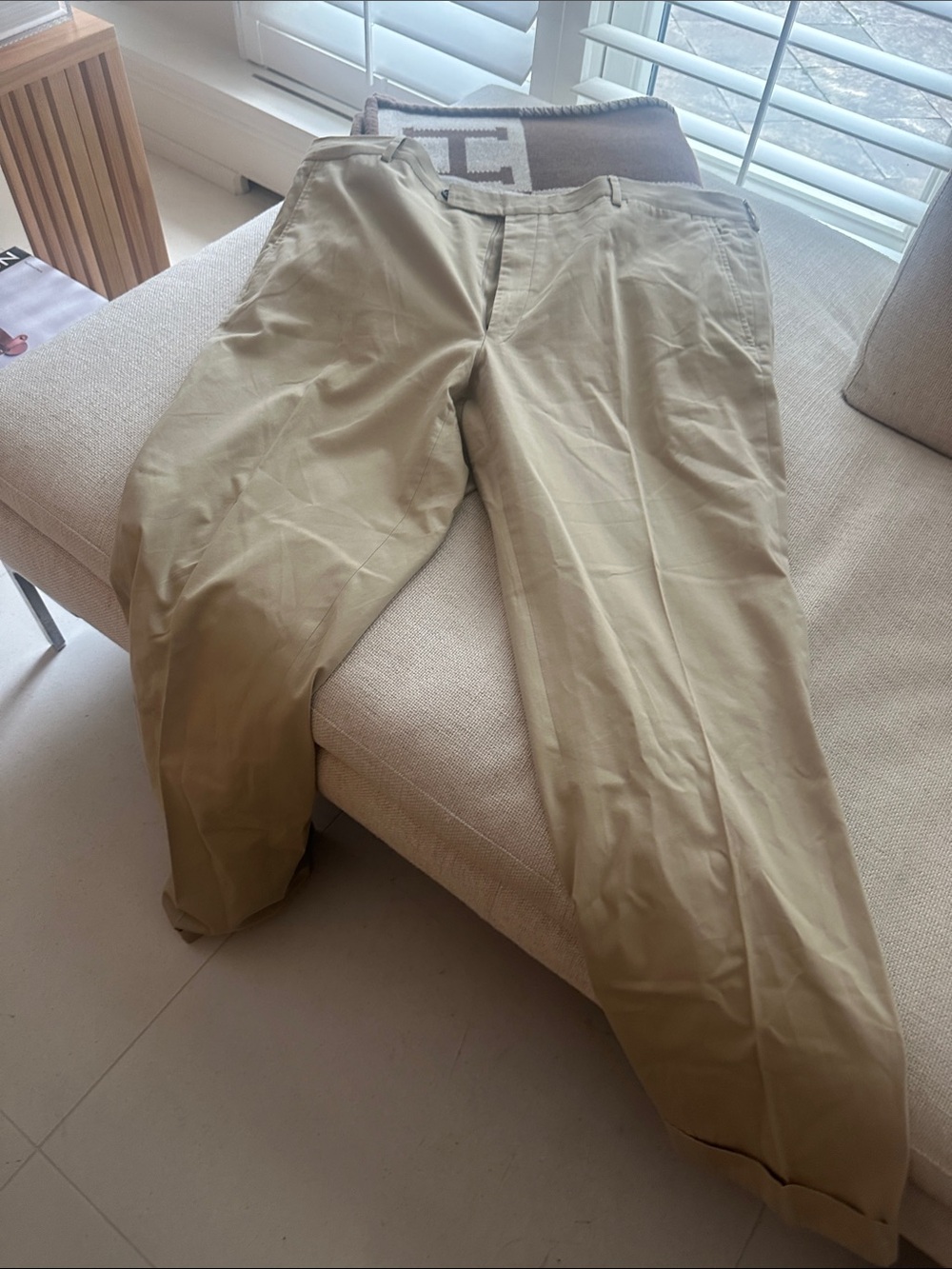 Gianfranco Ferré Men's Khaki Cotton Chinos
